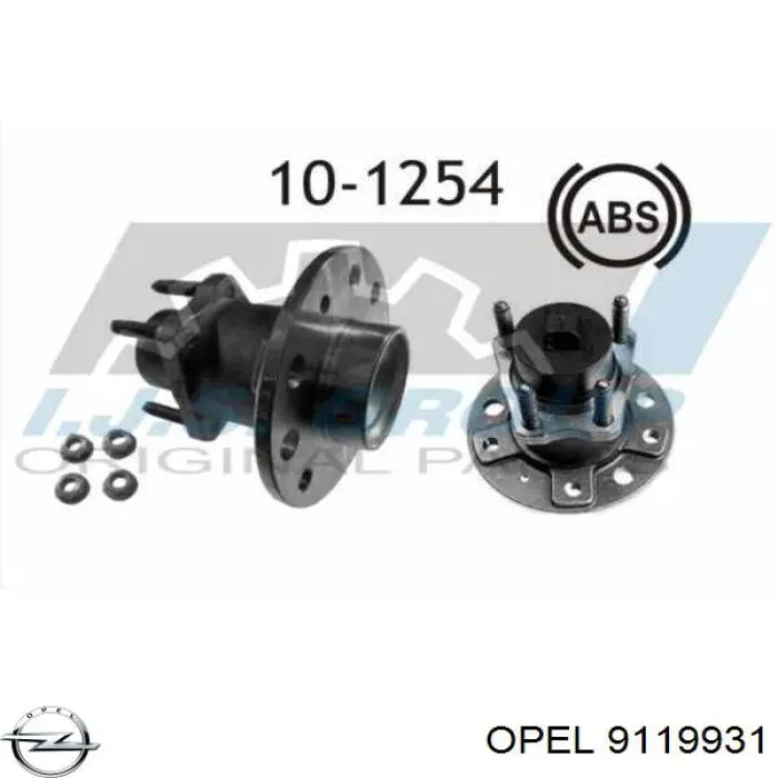 Buje de rueda Opel 9119931 precio, desde 87,12 EUR