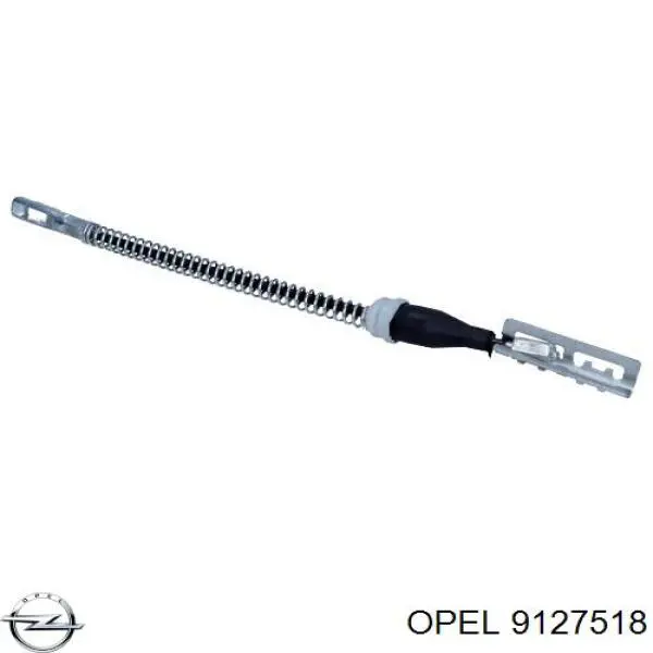 9127518 Opel cable de freno de mano trasero derecho/izquierdo