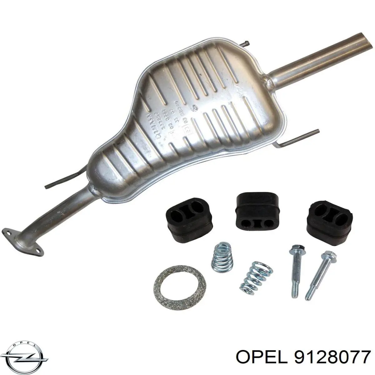 9128077 Opel silenciador posterior