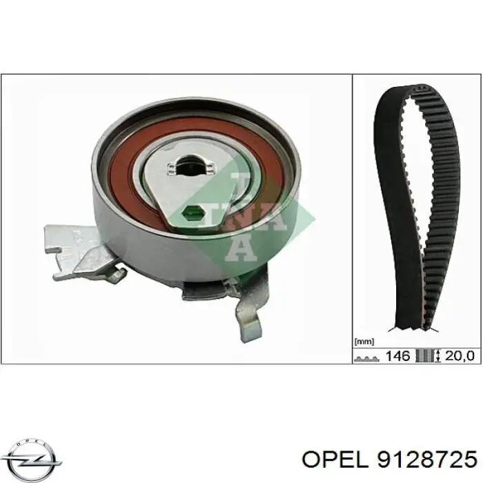 9128725 Opel correa distribucion