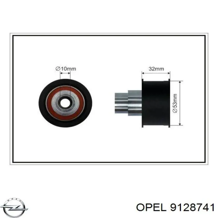 Polea correa distribución Opel 9128741 precio, desde 23,71 EUR