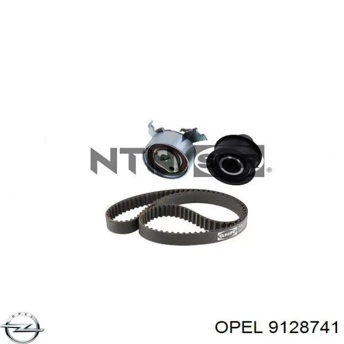 9128741 Opel rodillo intermedio de correa dentada