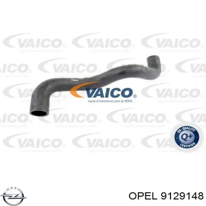 9129148 Opel tubo flexible de aire de sobrealimentación izquierdo