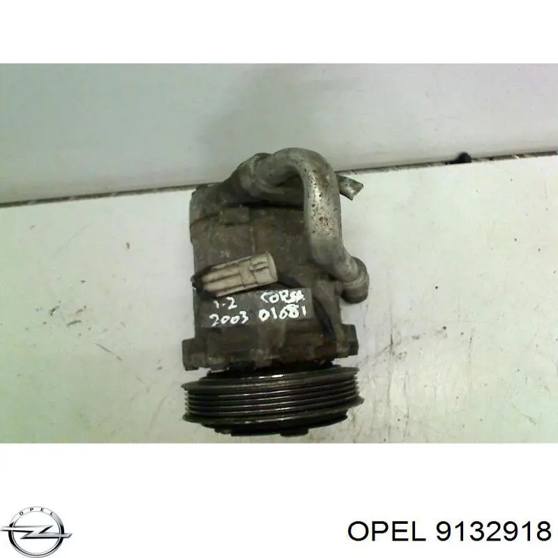 Compresor de aire acondicionado 9132918 Opel