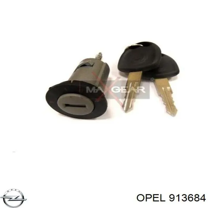 913684 Opel bombín de cerradura de encendido