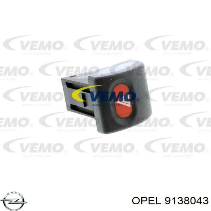 9138043 Opel boton de alarma