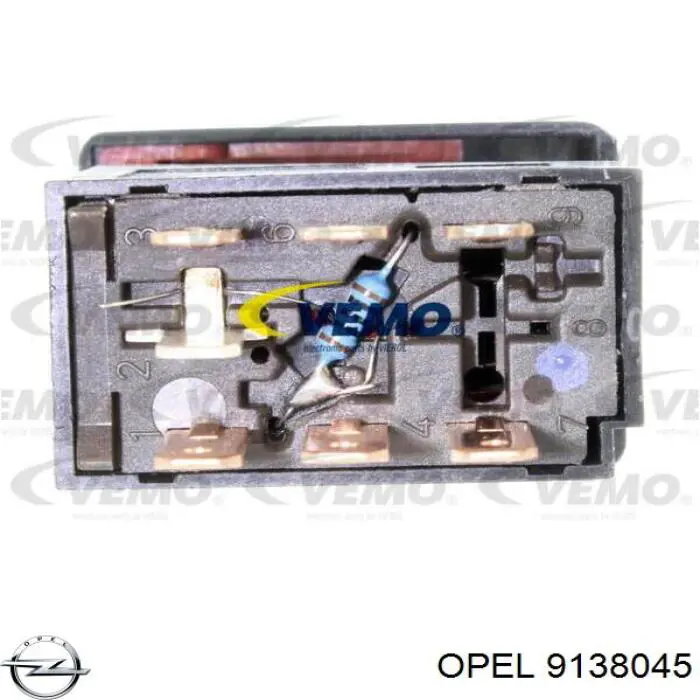 9138045 Opel boton de alarma