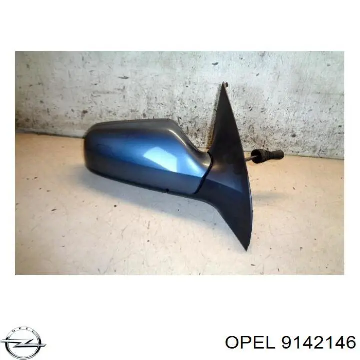 9142146 Opel espejo retrovisor derecho