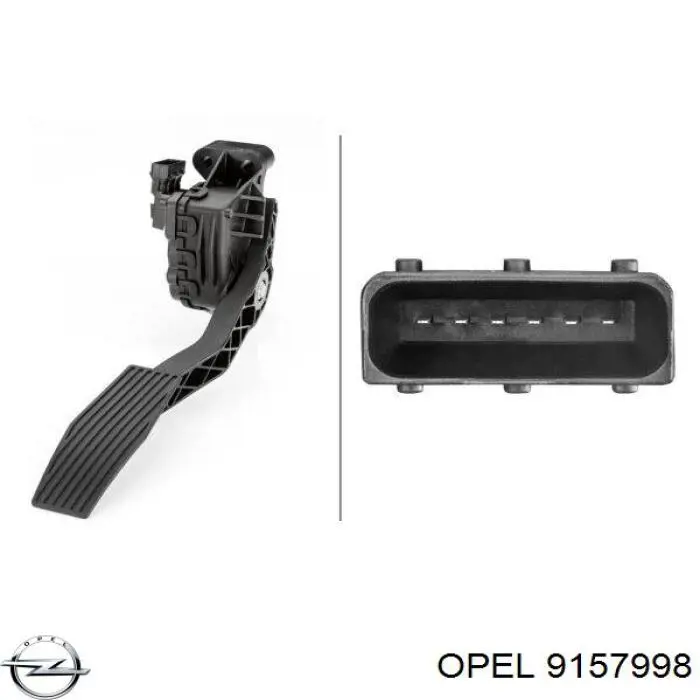 Potenciómetro pedal acelerador Opel 9157998 precio, desde 69,42 EUR