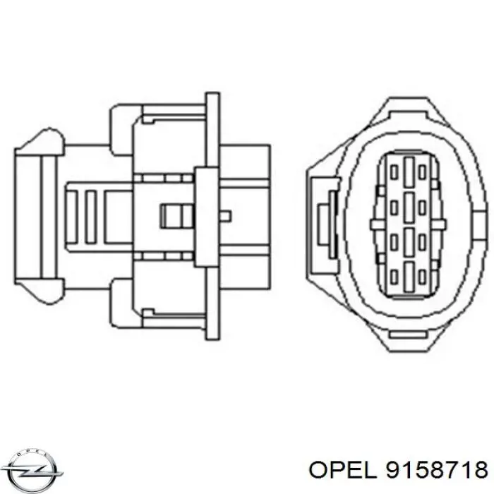 9158718 Opel sonda lambda sensor de oxigeno post catalizador