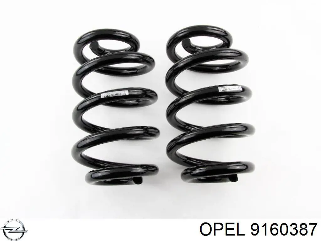 9160387 Opel muelle de suspensión eje delantero