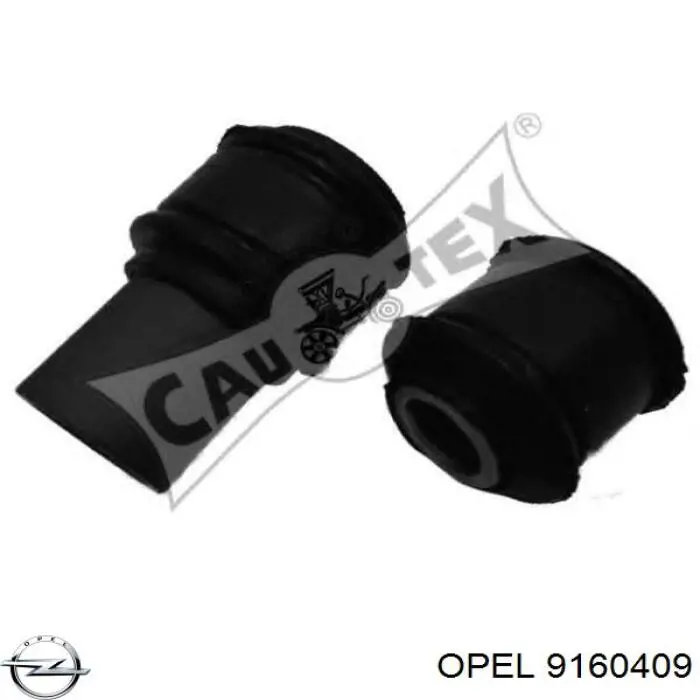 9160409 Opel almohadilla de tope, suspensión, eje delantero, arriba