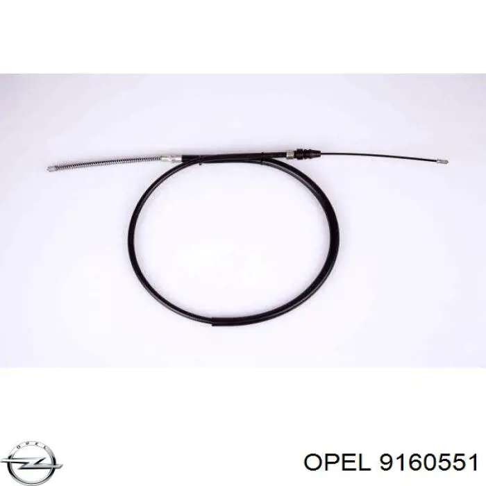 9160551 Opel cable de freno de mano trasero derecho/izquierdo