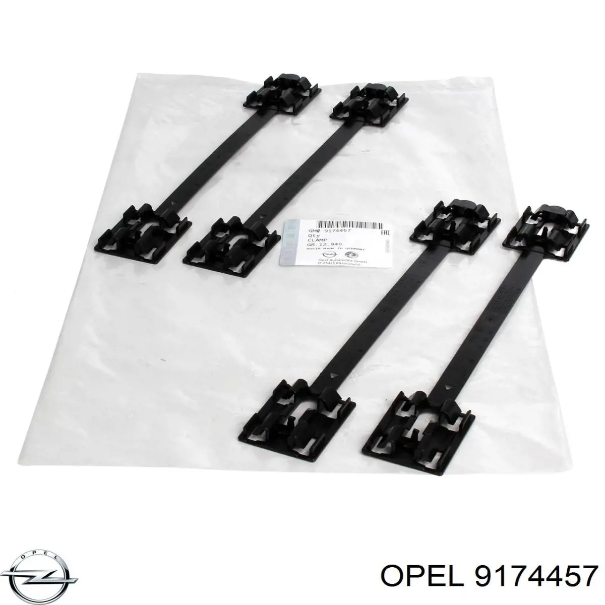 9174457 Opel clip, tubuladura de sujeción, alféizar de la puerta