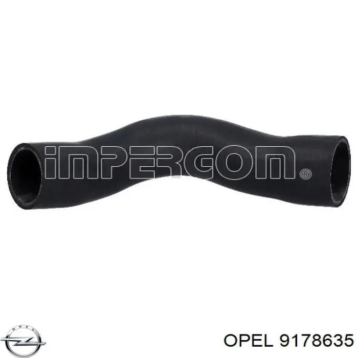 9178635 Opel tubo flexible de aire de sobrealimentación izquierdo