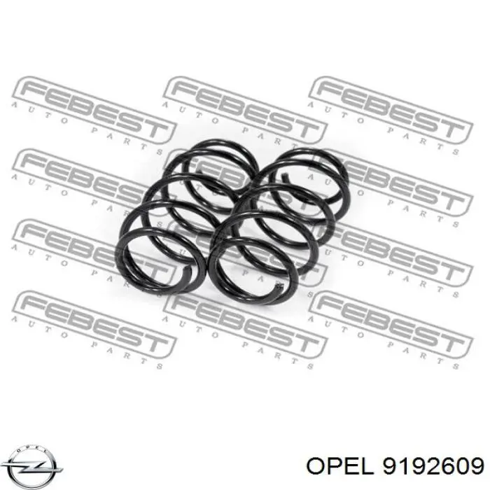 Muelle delantero Opel 9192609 precio, desde 27,64 EUR