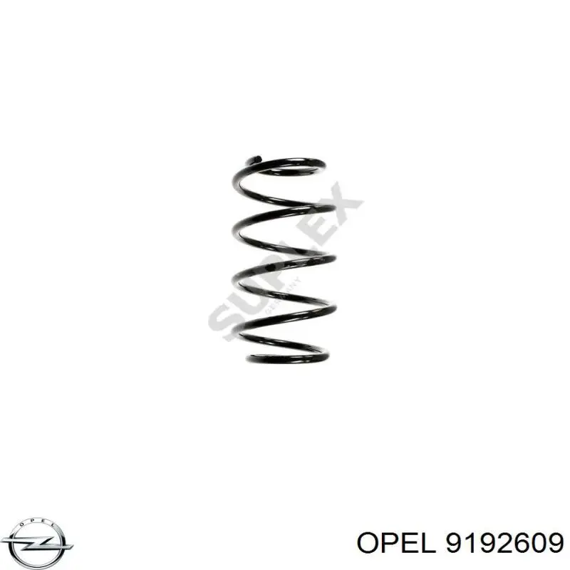 9192609 Opel muelle de suspensión eje delantero