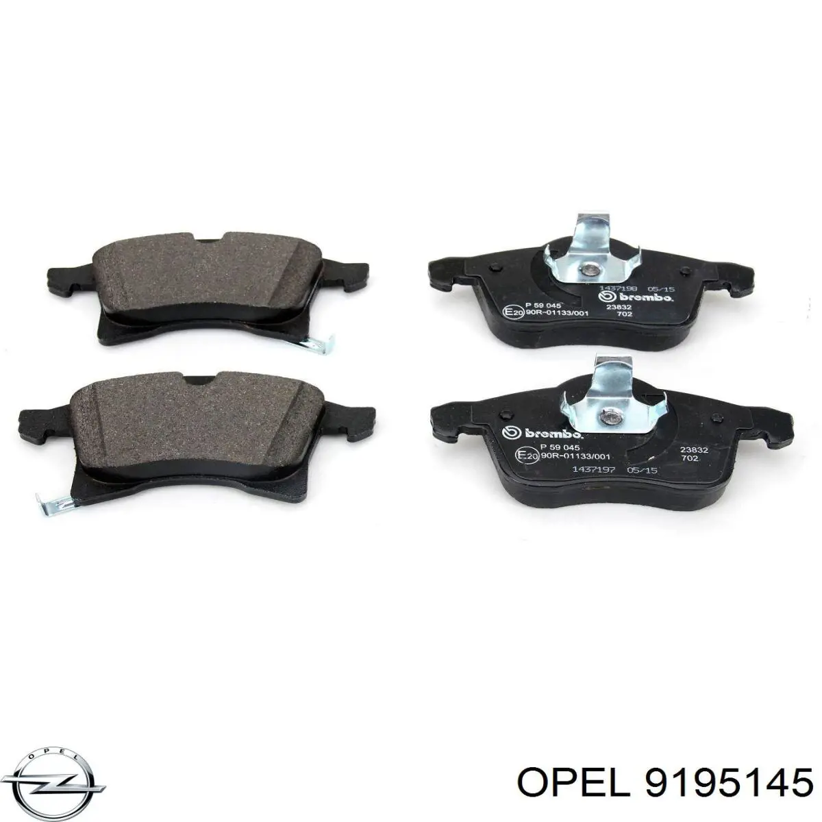 9195145 Opel pastillas de freno delanteras