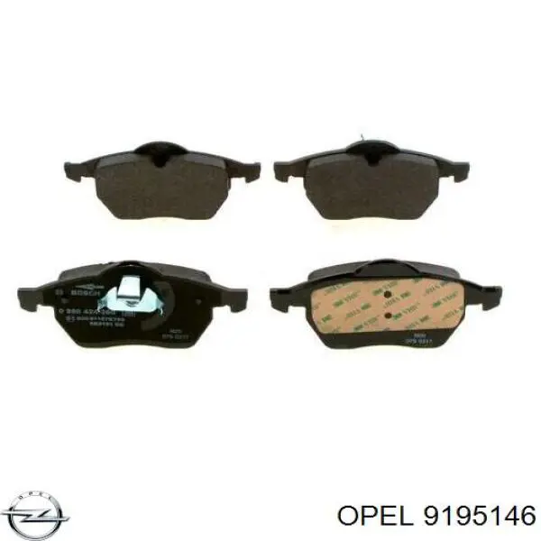 Pastillas freno delanteras Opel 9195146 precio, desde 24,61 EUR