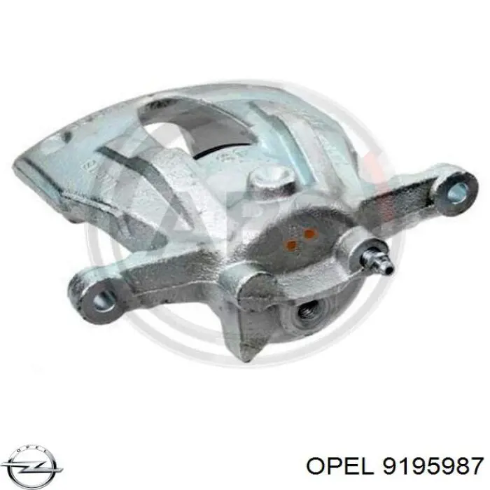 9195987 Opel pinza de freno delantera derecha