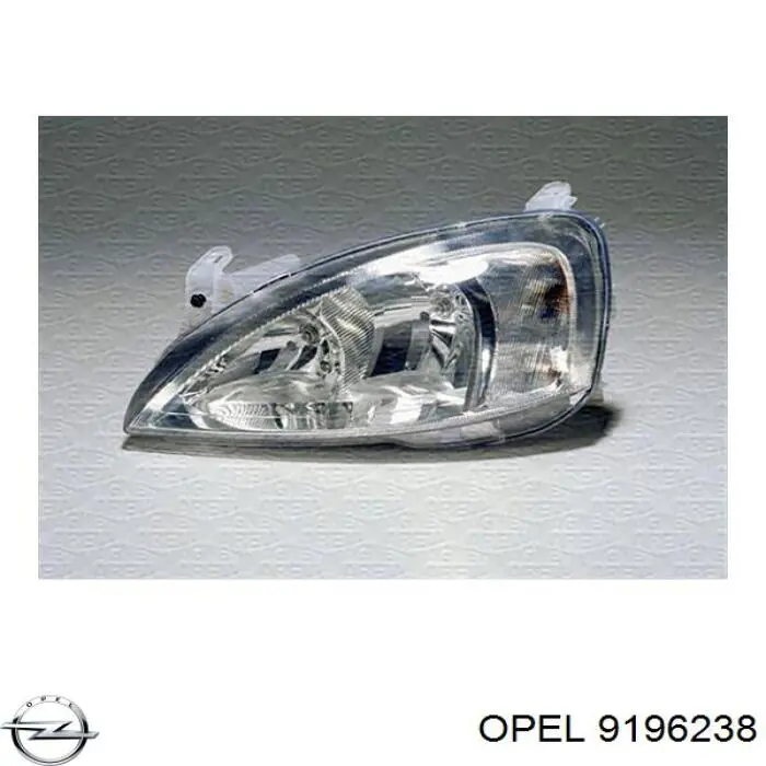 9196238 Opel faro izquierdo