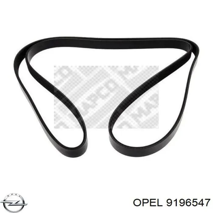 9196547 Opel correa trapezoidal