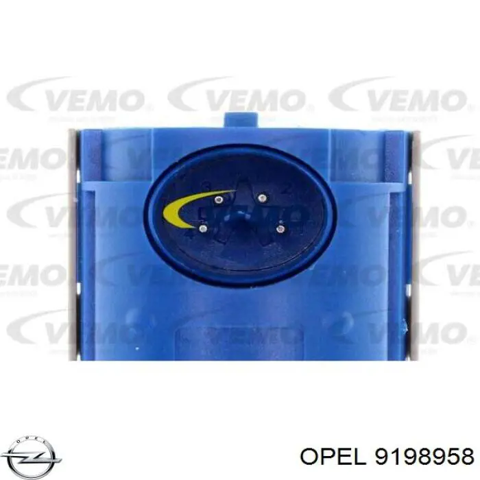 9198958 Opel sensor de aparcamiento trasero