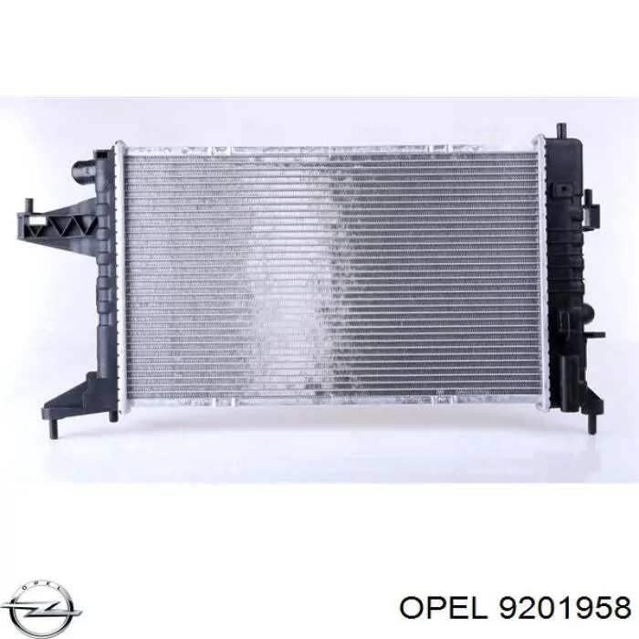 9201958 Opel radiador refrigeración del motor