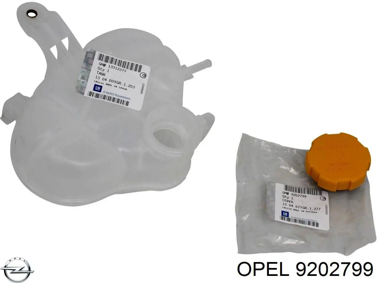 9202799 Opel tapón de expansión de refrigerante/anticongelante