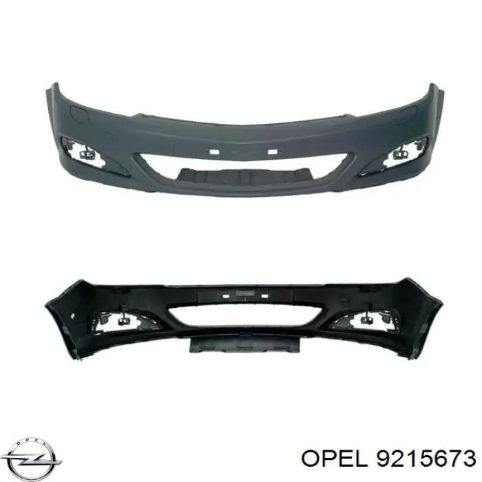9215673 Opel paragolpes delantero