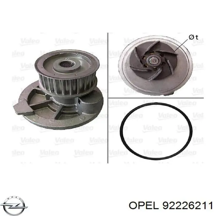 Bombeadora de agua Opel 92226211 precio, desde 31,97 EUR