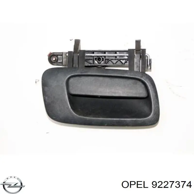 9227374 Opel tirador de puerta exterior derecho delantero/trasero
