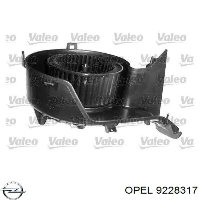 9228317 Opel motor eléctrico, ventilador habitáculo