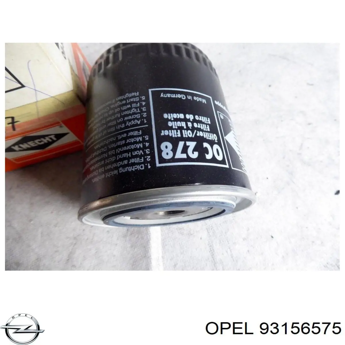 93156575 Opel filtro de aceite