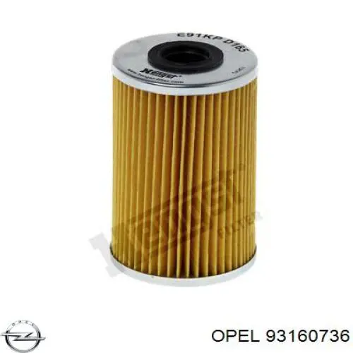 93160736 Opel filtro de combustible
