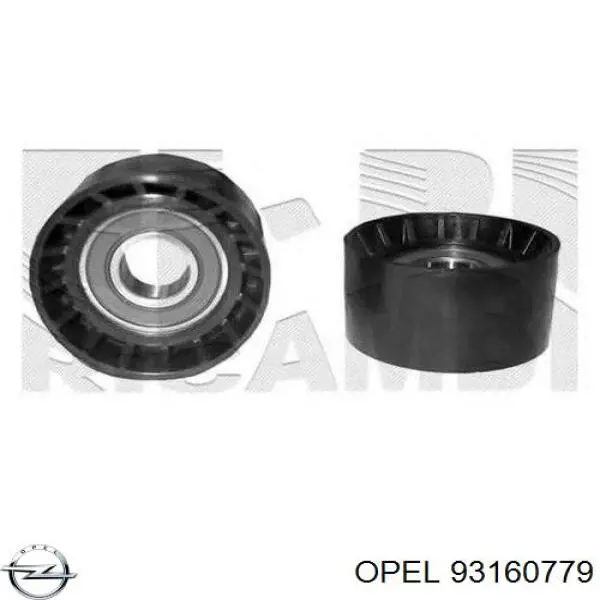 93160779 Opel polea inversión / guía, correa poli v