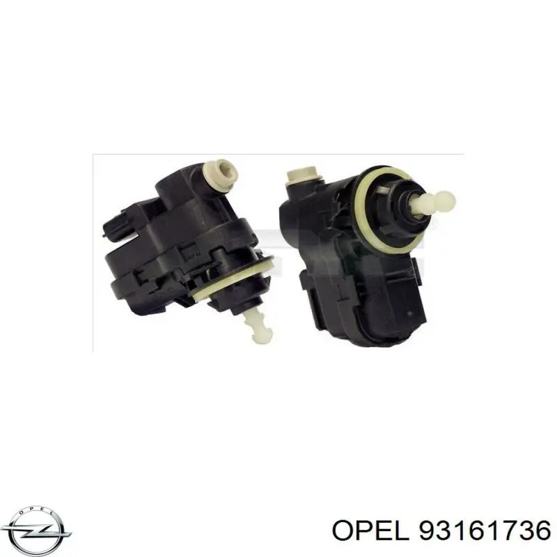 Motor regulador de faros 93161736 Opel