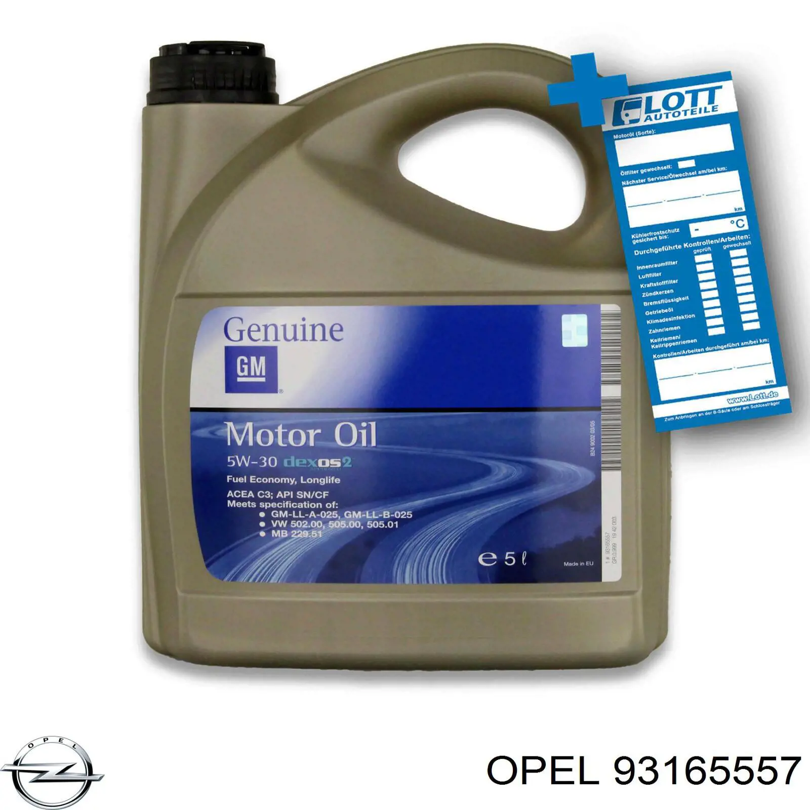 Aceite de motor 93165557 Opel