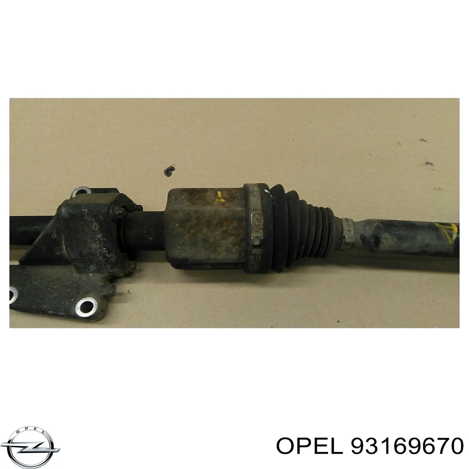 93169670 Opel árbol de transmisión delantero derecho