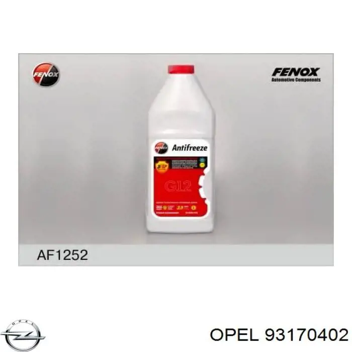 Líquido anticongelante Opel (93170402)