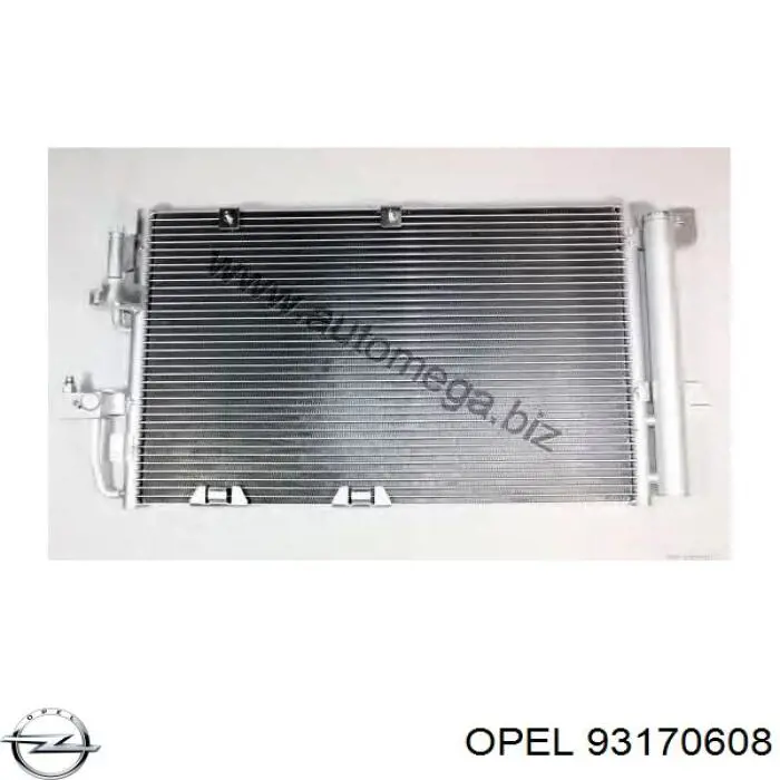 93170608 Opel condensador aire acondicionado