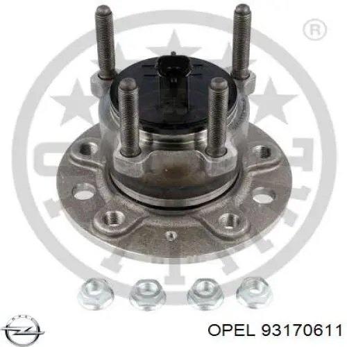 Comprar 93170611 Opel Cubo de rueda, Eje trasero