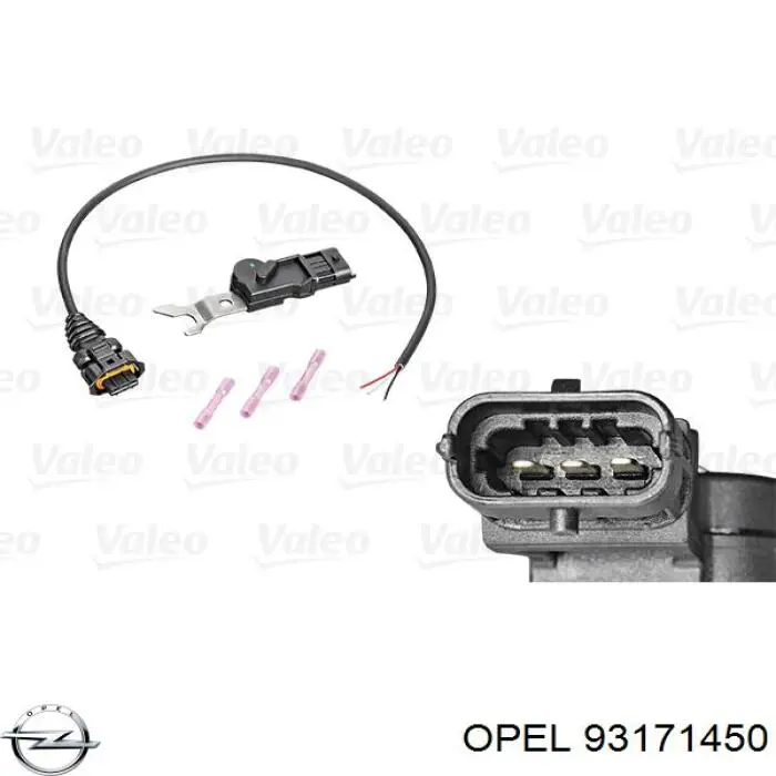93171450 Opel sensor de árbol de levas