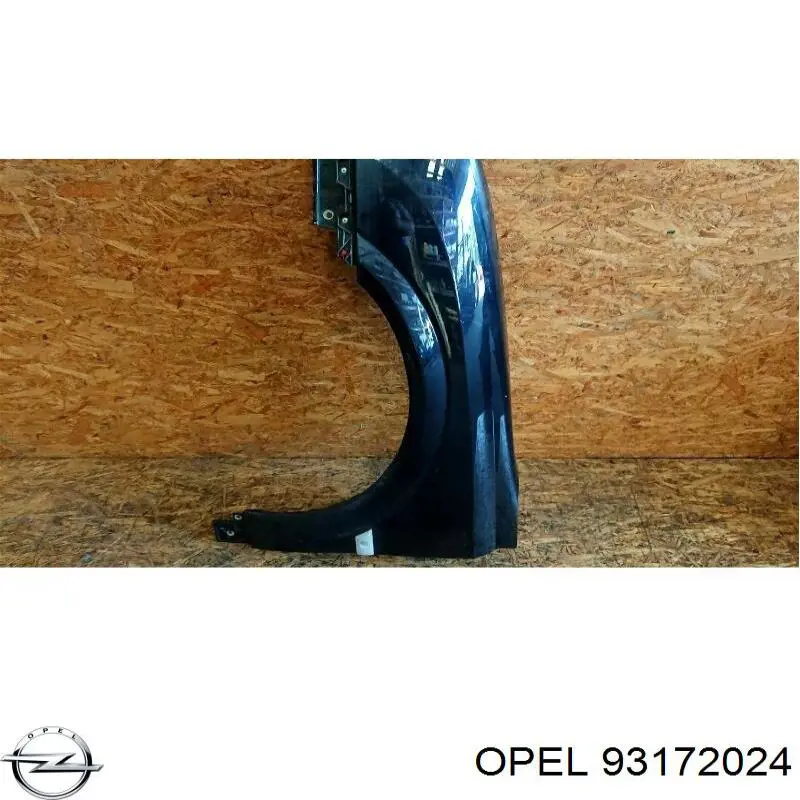 93172024 Opel guardabarros delantero izquierdo