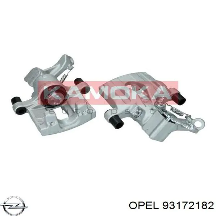 93172182 Opel pinza de freno trasera izquierda