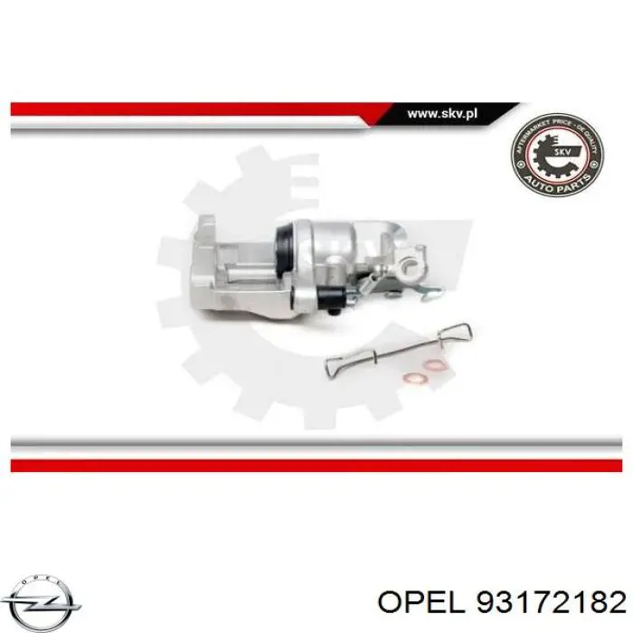 Pinza de freno trasera izquierda Opel 93172182 precio, desde 76,96 EUR