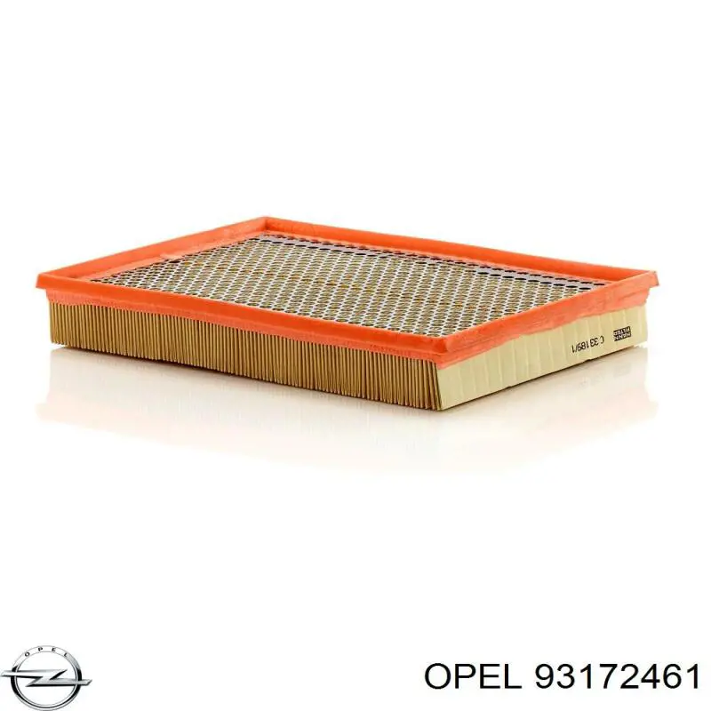 93172461 Opel Filtro de aire de motor