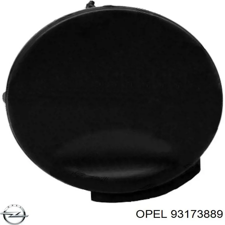 93173889 Opel cobertura de parachoques, enganche de remolque, delantera