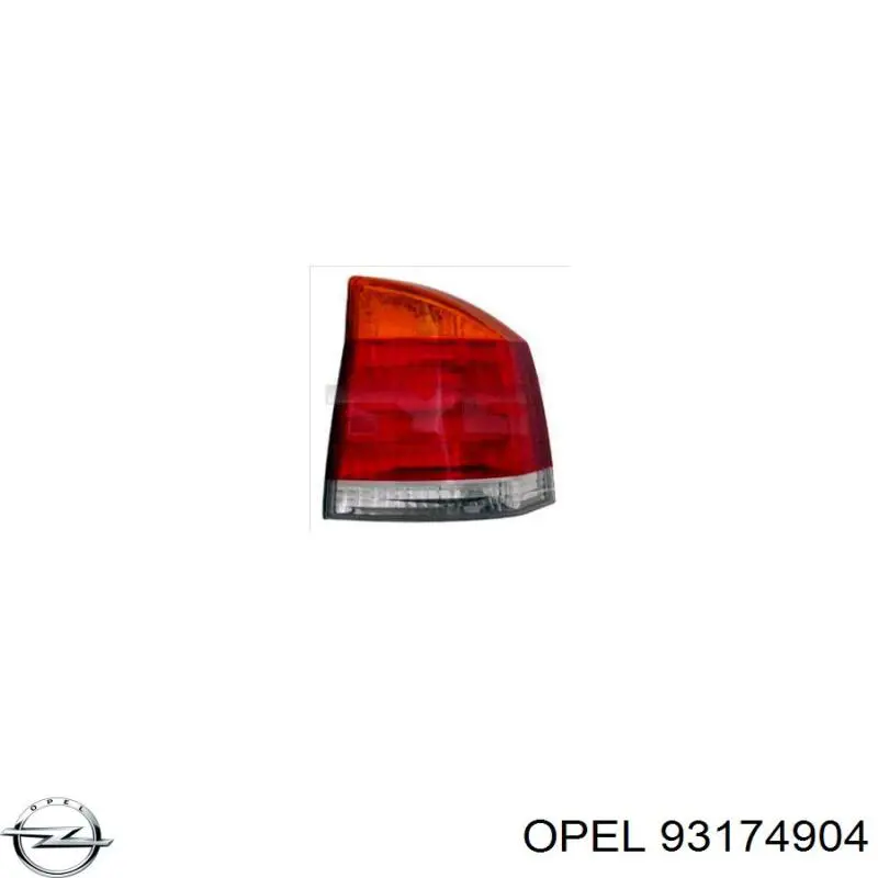93174904 Opel piloto posterior derecho