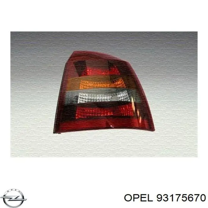 93175670 Opel piloto posterior derecho